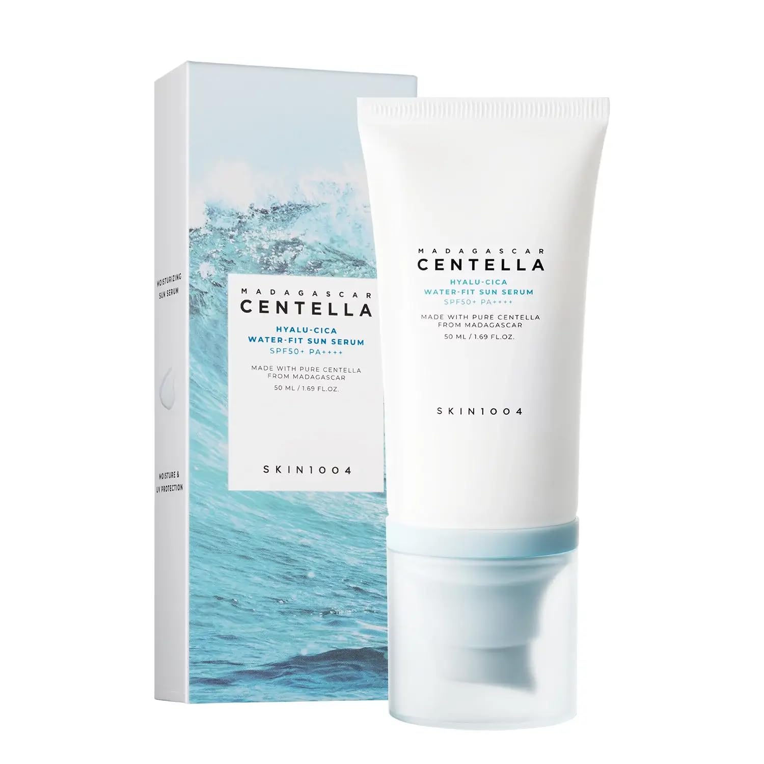 SKIN1004 Siero solare Water-Fit Madagascar Centella Hyalu-cica - Bloccante coreano con Centella e acido ialuronico