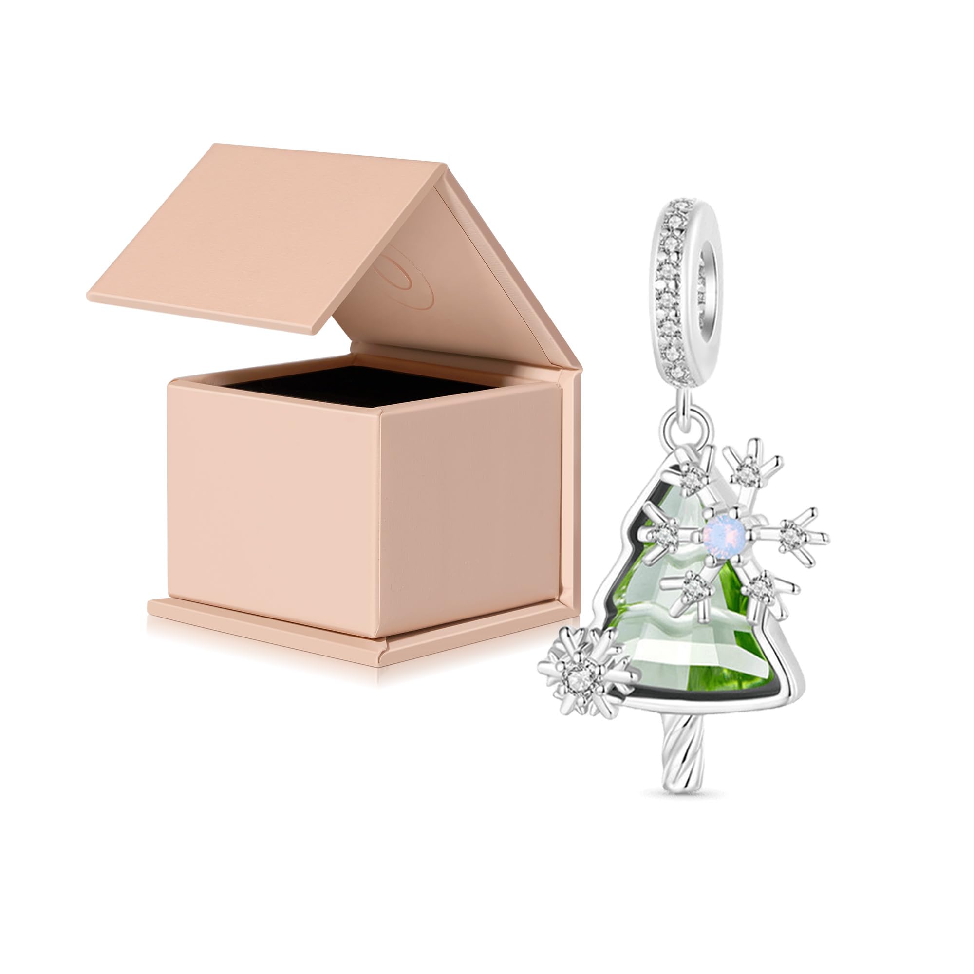 GNOCE Christmas Charm Sterling Silver Pendant Bead