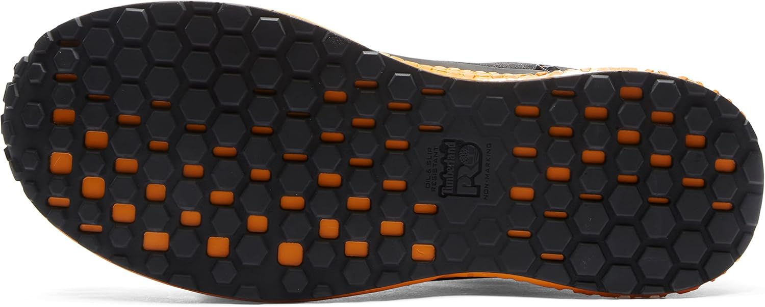 Timberland PRO Men's Reaxion Composite Safety Toe Industrial Athletic Work Shoe, Black/Orange-2024 New, 14 W US - Image 4