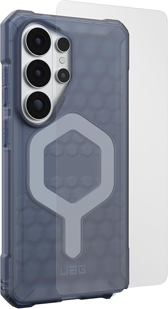 URBAN ARMOR GEAR UAG for Samsung Galaxy S26 Ultra Essential Armor Case Bundle with Glass Shield Screen Protector, Cloud Blue