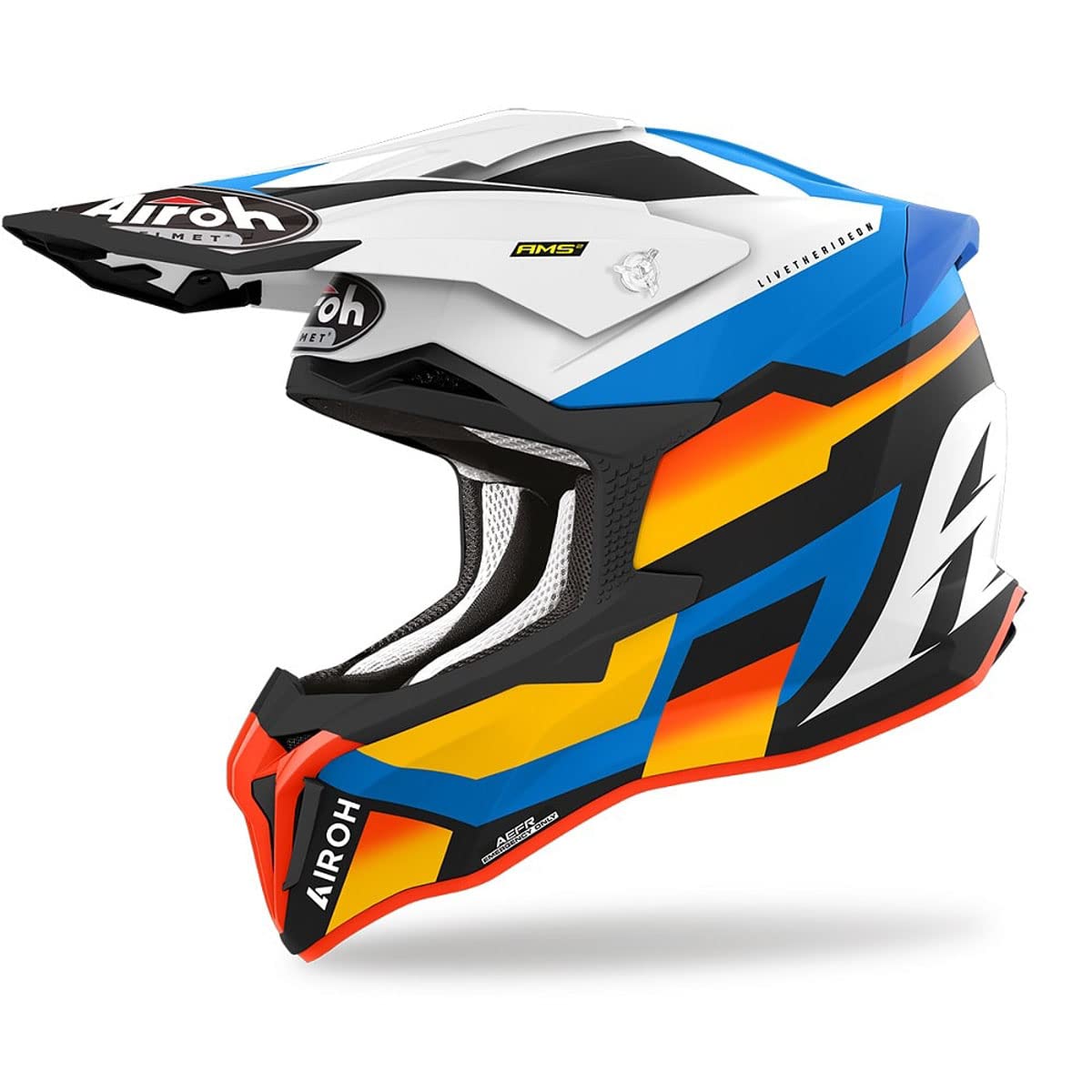 Airoh Motorcycle Helmet Strycker Glam Blue Matt L