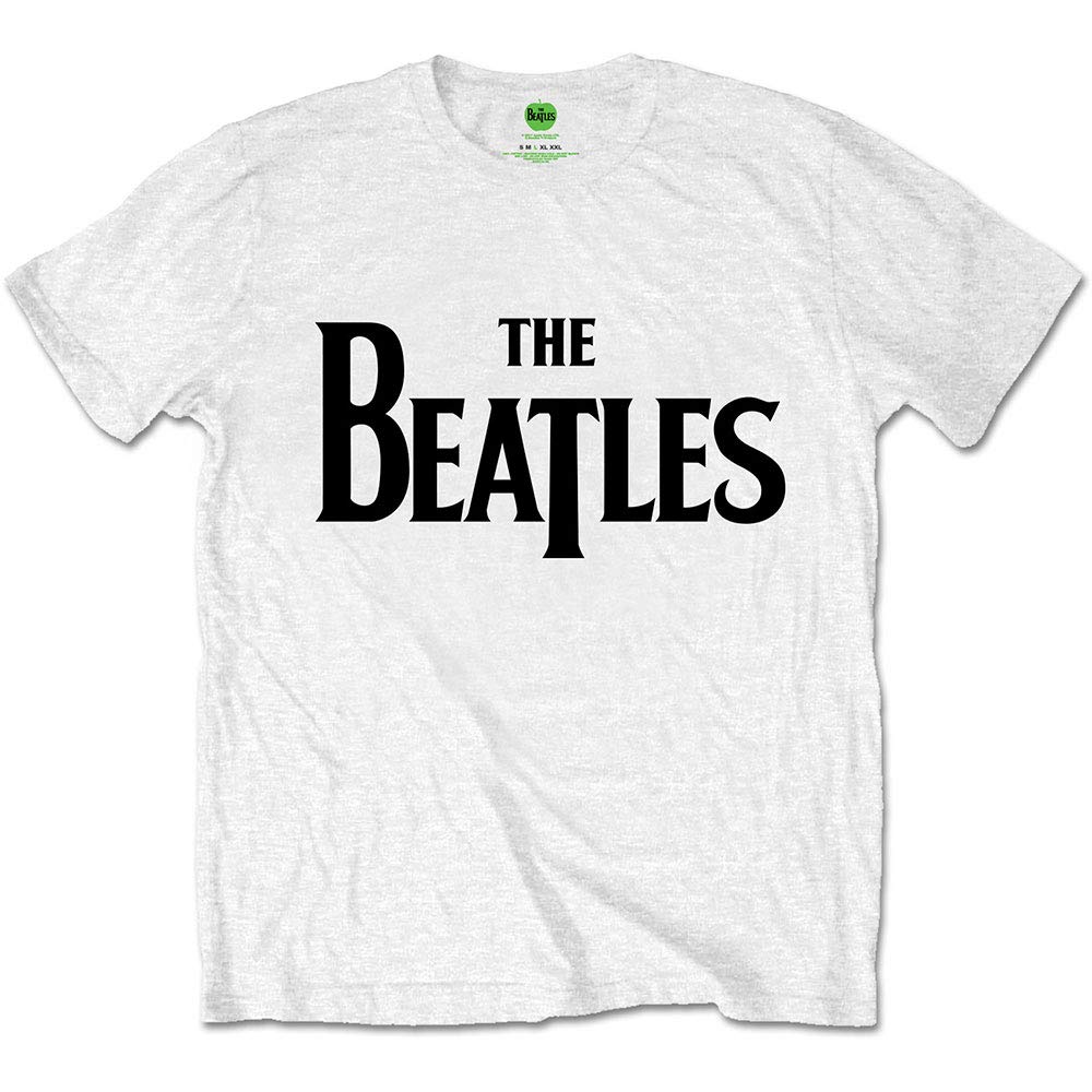 The Beatles Men's Drop T Short Sleeve T-Shirt, White, Small