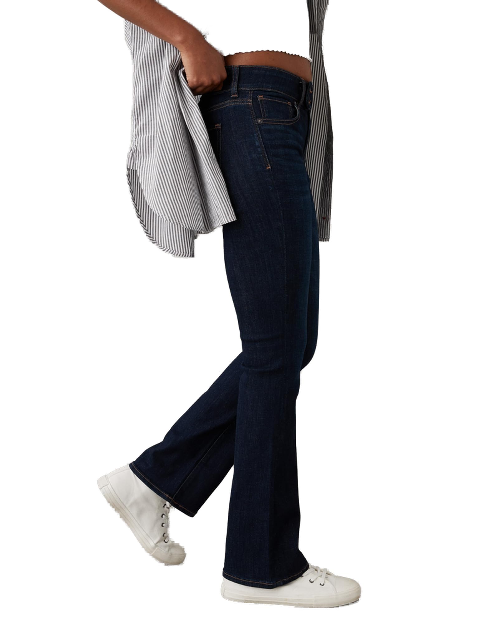 American Eagle Womens U-1437-4715-896 Ne(X) T Level Low-Rise Kick Bootcut Jean