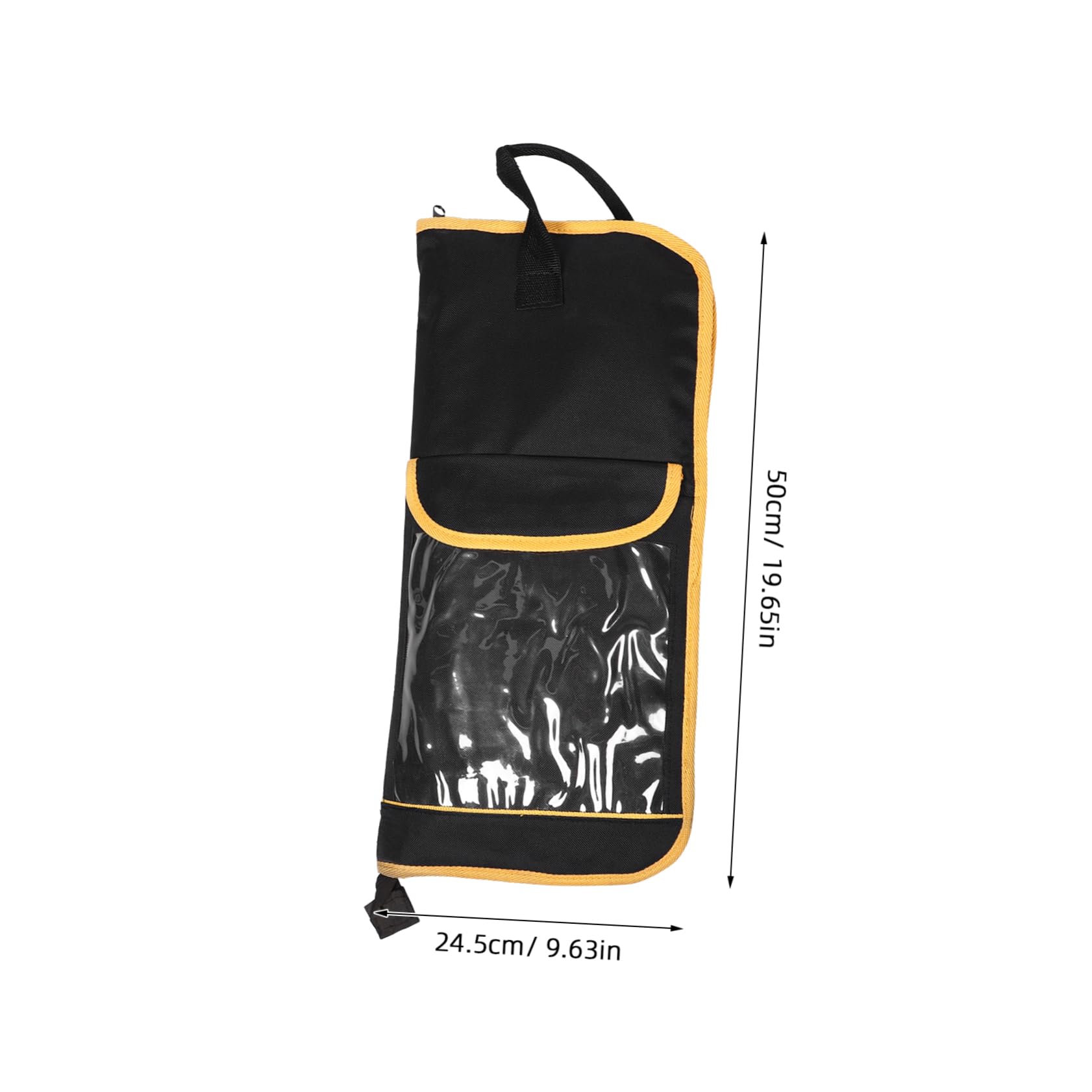 FUNOMOCYA Portable Dumb Drum Pad Bag Organizer Case with Shoulder Strap for Drum Pads Mallets Drumsticks Chic Design for Musicians The Go