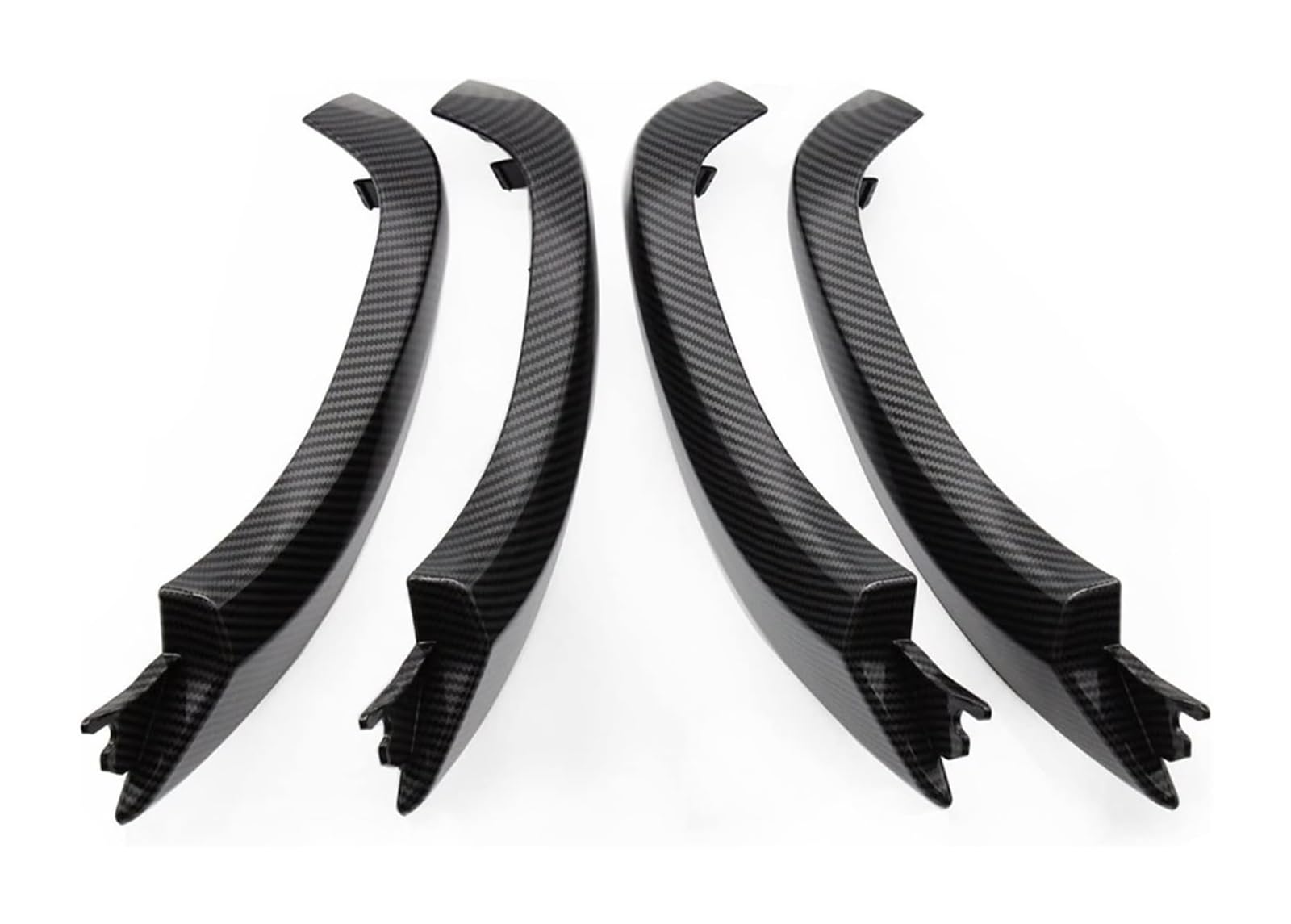 RORLL for BMW X3 X4 G01 G02 F97 F98 2018 2019 2020 2021 Car Carbon Fiber Interior Door Pull Handle Outer Cover Set Car Interior Door Handle(Carbon Cover Set)