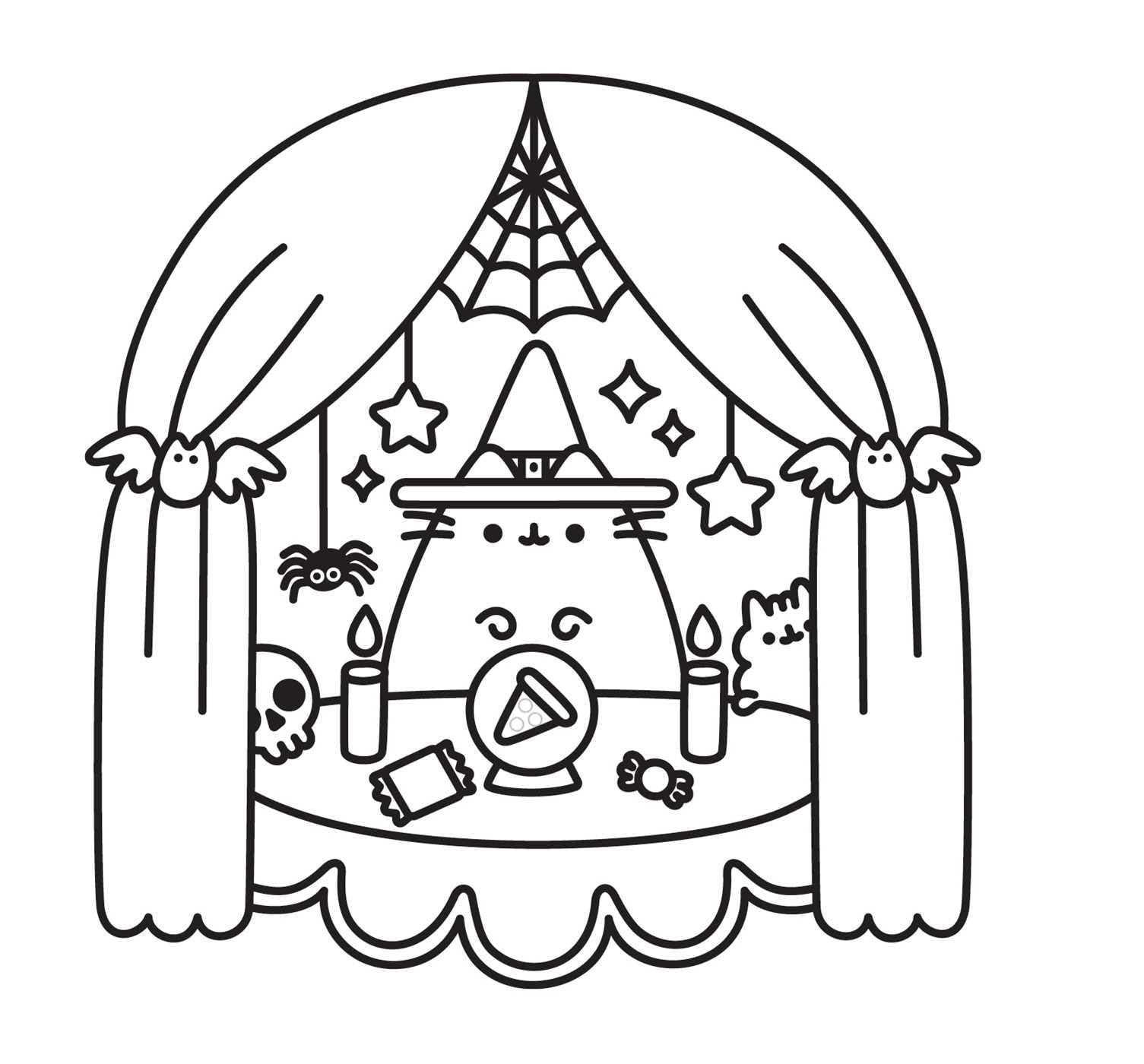 Mini Coloring Cuteness: A Pusheen Coloring & Activity Book