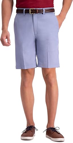 Haggar Cool 18 Pro - Pantalones cortos de golf elásticos en 4 direcciones para hombre, entrepierna de 7 y 9.5 pulgadas