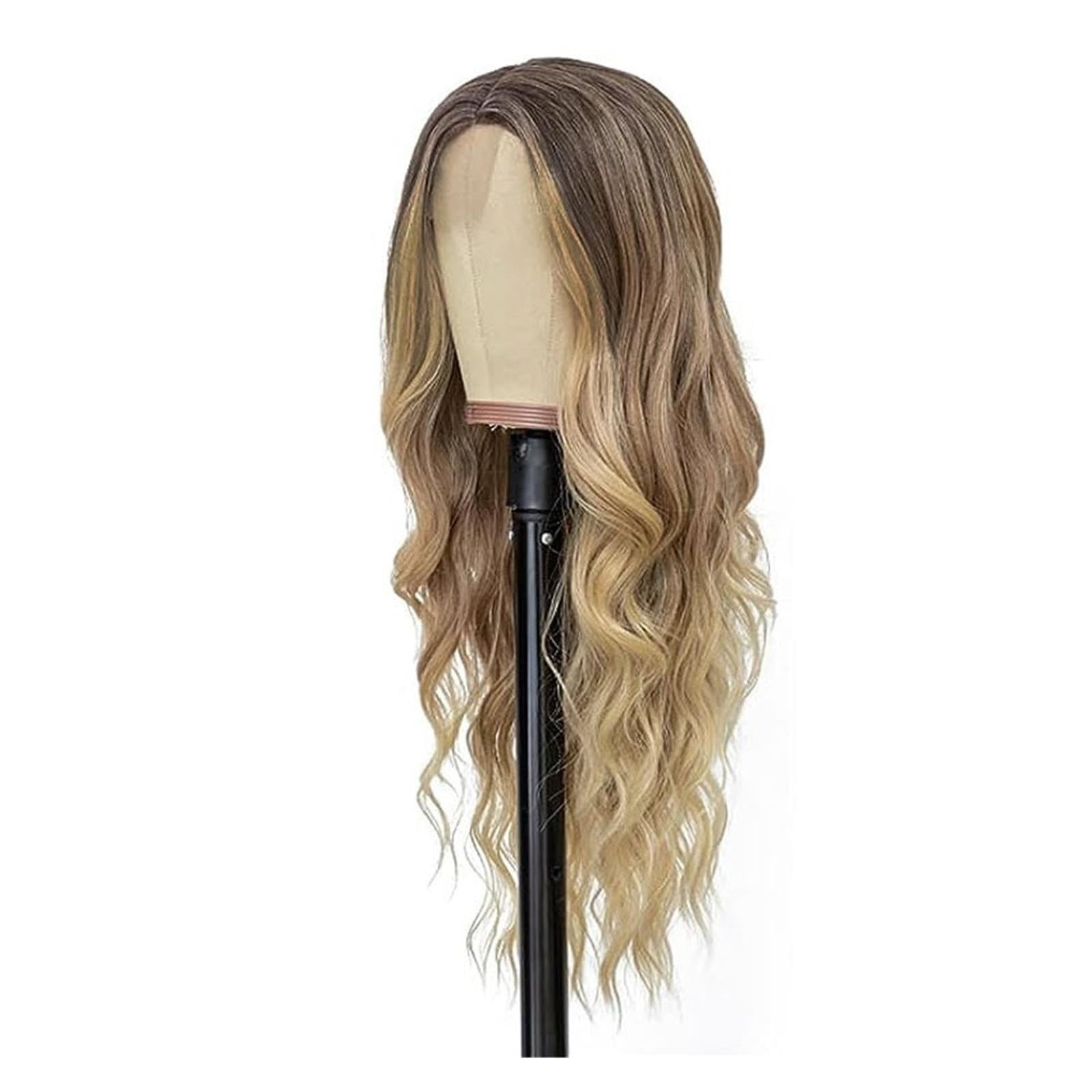 Parrucche Parrucca da donna for capelli ricci lunghi color oro sfumato