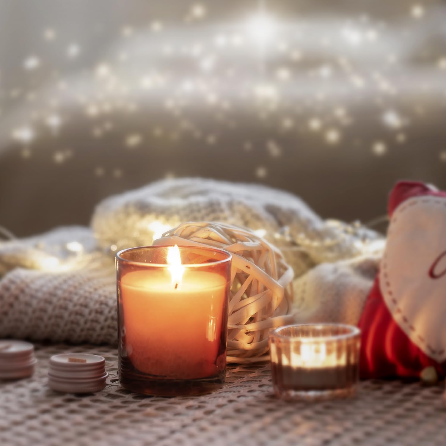COM-FORT HOUSE- Velas Blancas | Pack velas de 6 Unidades | Velas 6x7cm | Tealight | Velas Decorativas Sin Perfume |