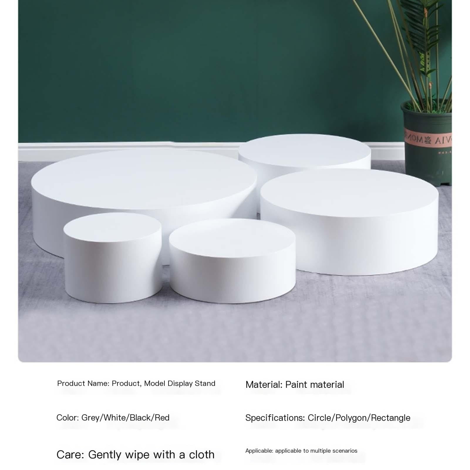 Amazon.co.jp: 丸型ディスプレイ台座 ポータブル 展示台座柱 再利用