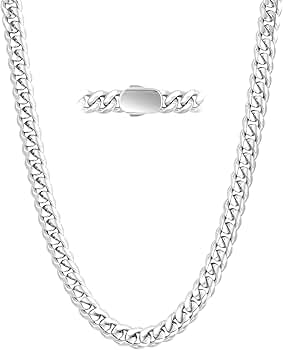 Amazon | KRKC&CO チェーンネックレス メンズ 喜平ネックレス 6面