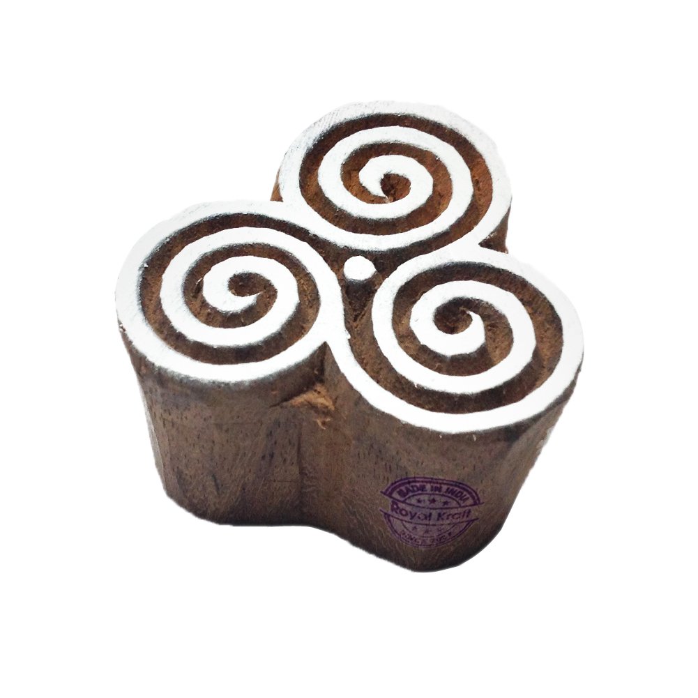 Royal Kraft Wooden Stamps DIY Fabric, Textile, Clay, Pottery, Paper, Henna Printing Blocks THBtag063 — image 1