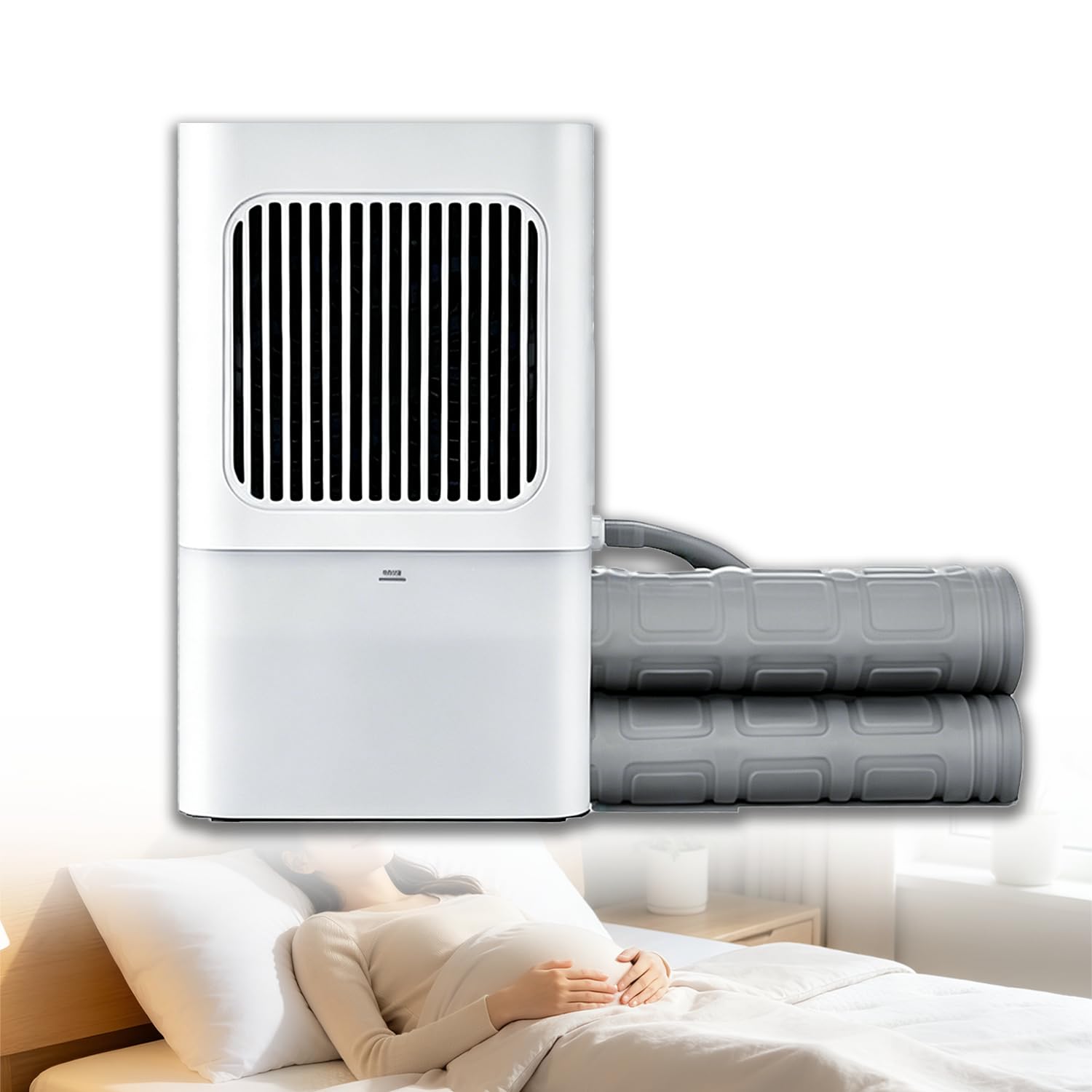 WTRYRN Cool Bed & Water-Cooled Mattress Topper, Circulation Cooling with low-water protection, great all-night sweat relief for home and rental rooms 2