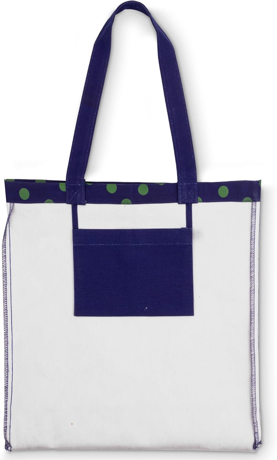 kate spade new york Cute Canvas Tote Bag for Women, Canvas Beach Bag, Tote with Pocket, Sonnet Dot - Image 3