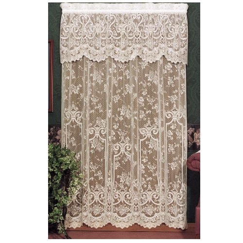 Heritage Lace English Ivy 60-Inch Wide By 22-Inch Drop Valance, Ecru #TOP1