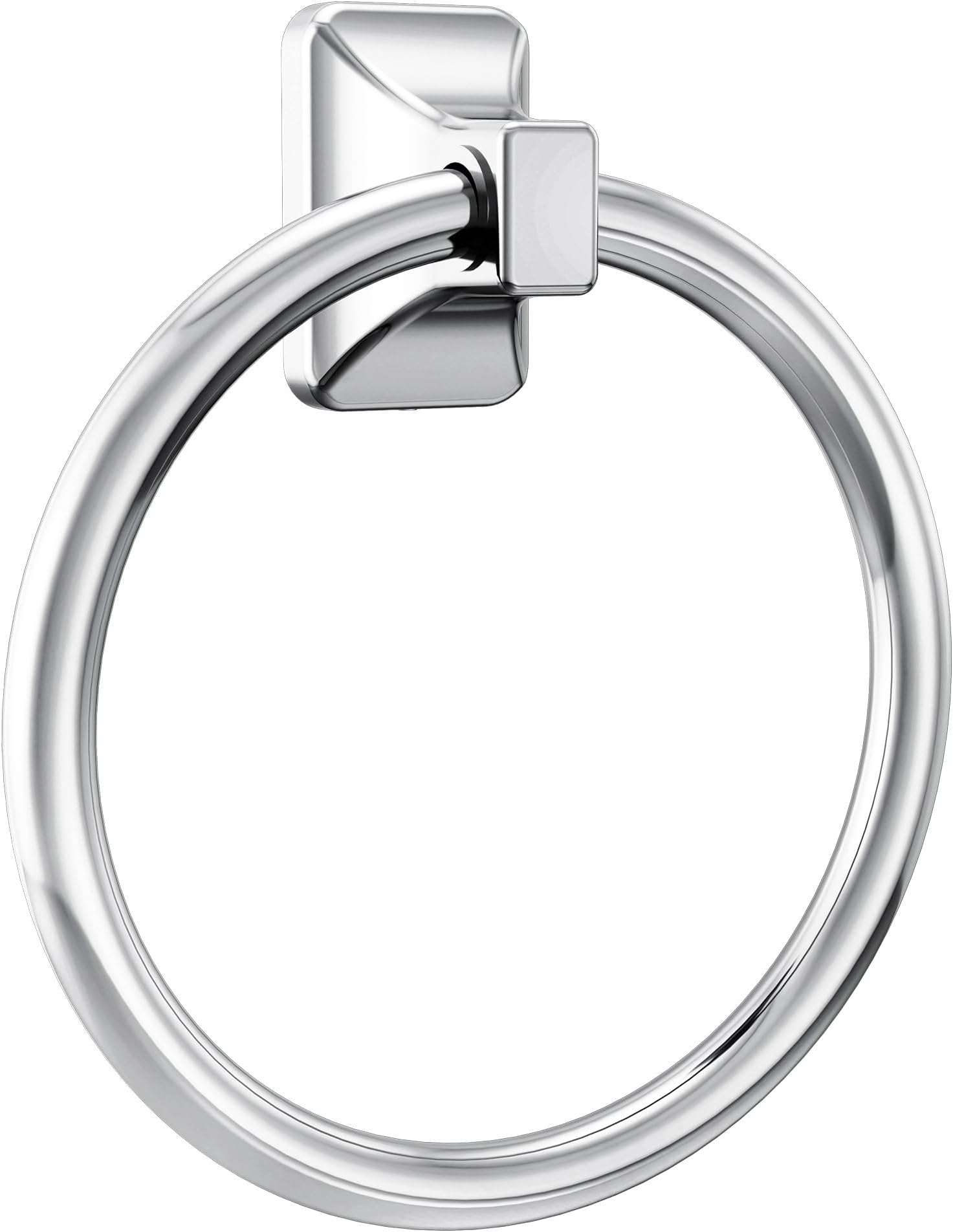 Moen P5860 Donnor Collection 6.25-Inch Diameter Contemporary Bathroom Hand Towel Ring, Chrome