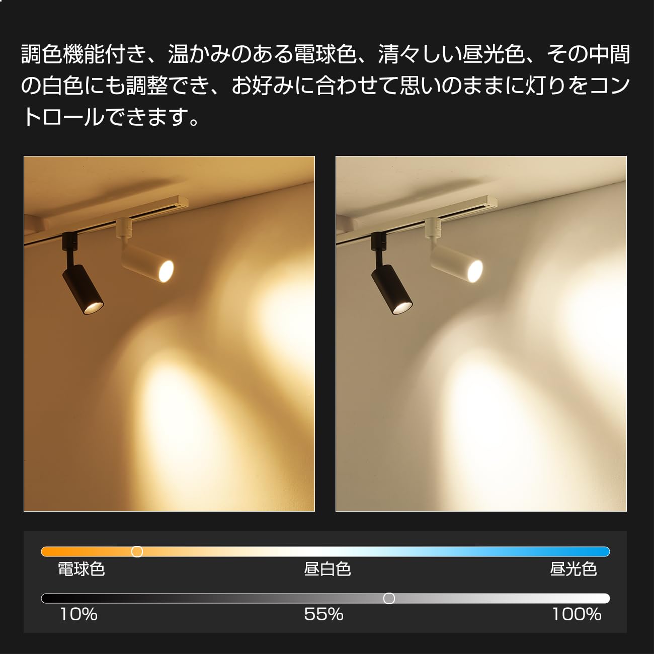 Amazon.co.jp : UEWIT スポットライト ダクトレール照明 リモコン付き