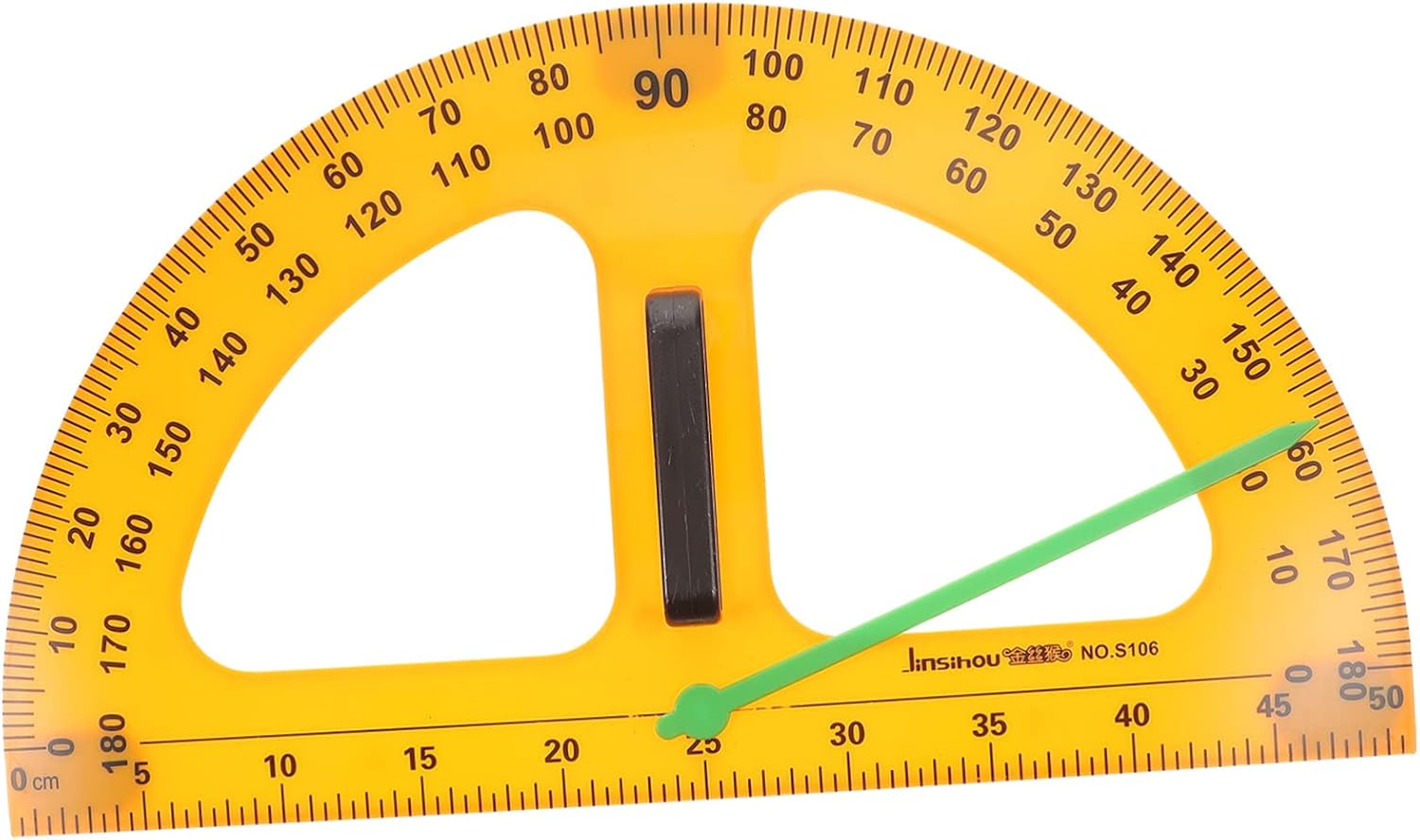 Kisangel Teaching Protractor White Set Compass Protractor Circular