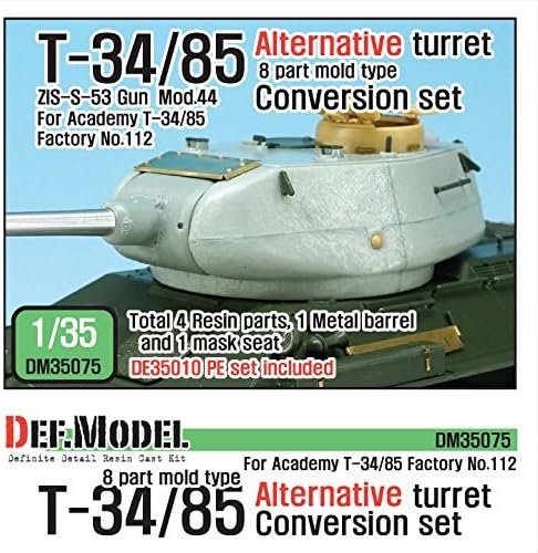 DEF Model 1:35 T-34/85 Mold Type Alternative Turret for Academy No.112 #DM35075