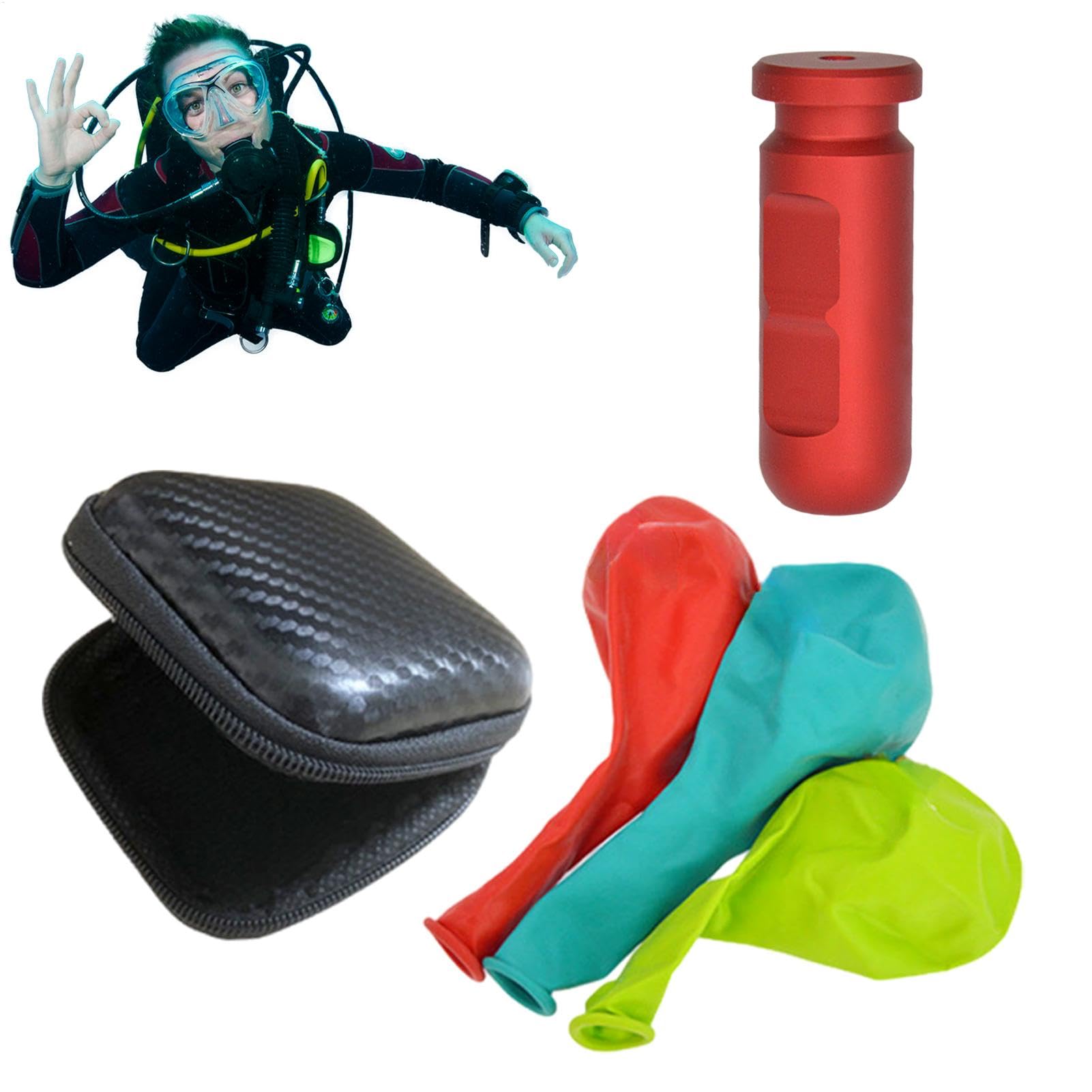 Equalization, Reusable Diving Trainer, 2.95x2.95x1.26 inches Underwater Breathing Trainers for, Swimming, Snorkeling, Improve Equalization Skills for Divers