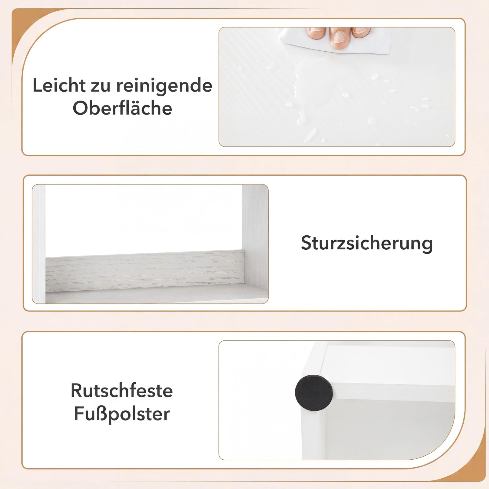 COSTWAY Bücherregal mit 7/8 Fächern & Schublade (50 x 24 x 155 cm,Weiß)