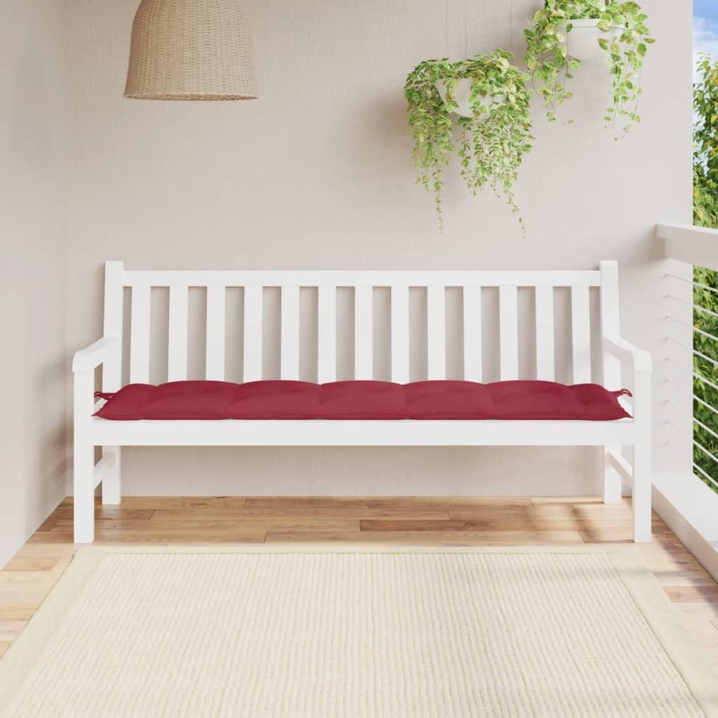 Coussin de banc de jardin imperméable 180 cm grand format pour assise extérieur