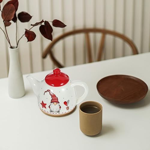 Miniatura 8 de Santa Cubiertos de Navidad Teaware Suministros de cerámica para el hogar Artículos de té para el hogar Suministro de bebida de té Hervidor de té
