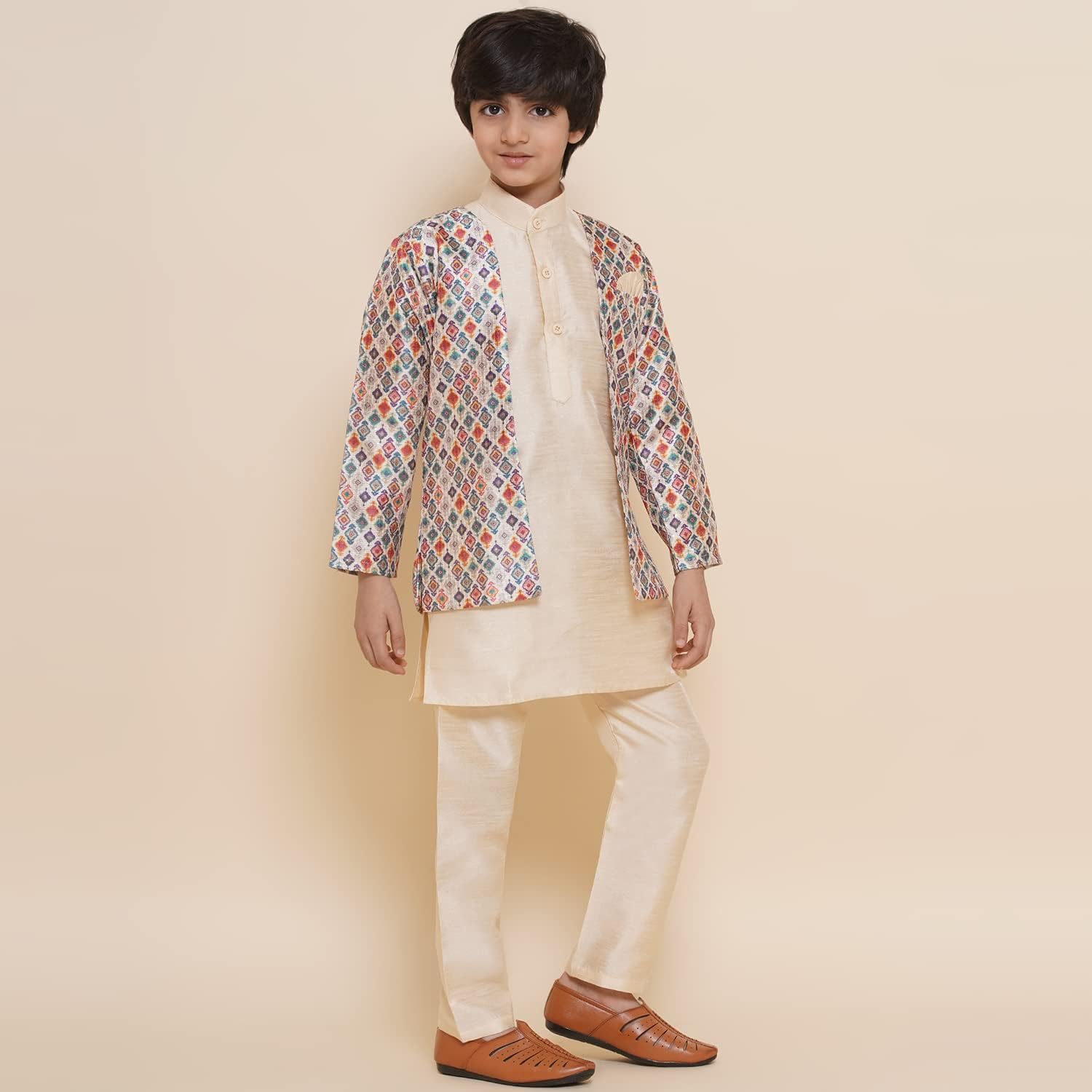 AJ DEZINES Kids Indian Kurta Set For Boys|Boys Indian Outfit| Ethnic & Festive Wear|Traditional Nehru Jacket kurta set