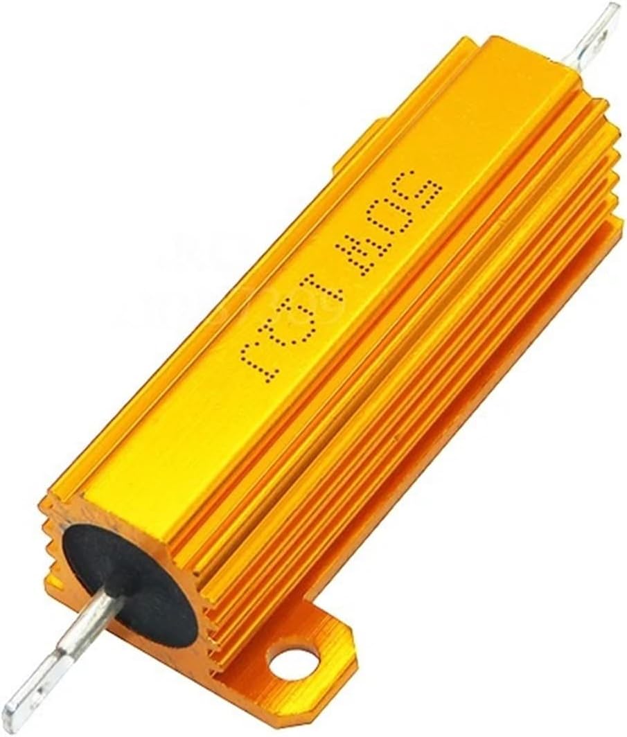 50W 100W Aluminum Power Metal Shell Case Wirewound Resistor 0.01~100K 0.05 0.1 0.5 1 2 6 8 10 20 200 500 1K 10K ohm resistance(100W-15R)