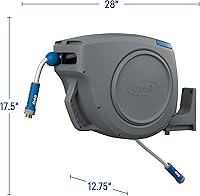 Vista 8 de Orbit Auto-Retractable Garden Hose Reel - 100 ft x 5/8 in Heavy-Duty, 180° Swivel Mount, 500 PSI Burst Strength - 28263