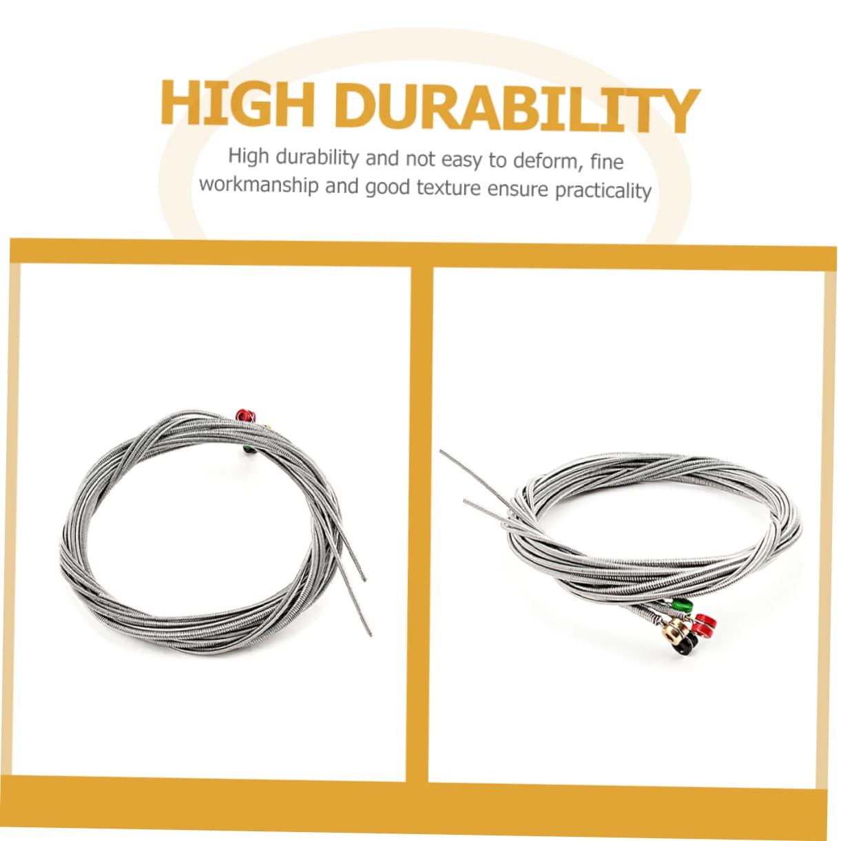 TOYANDONA 3 Juegos cuerda accesorios para bajo cable bajo accesorio de guitarra accesorios de bajo accesorios para instrumentos alambre de musica Metal instrumento musical Acero inoxidable