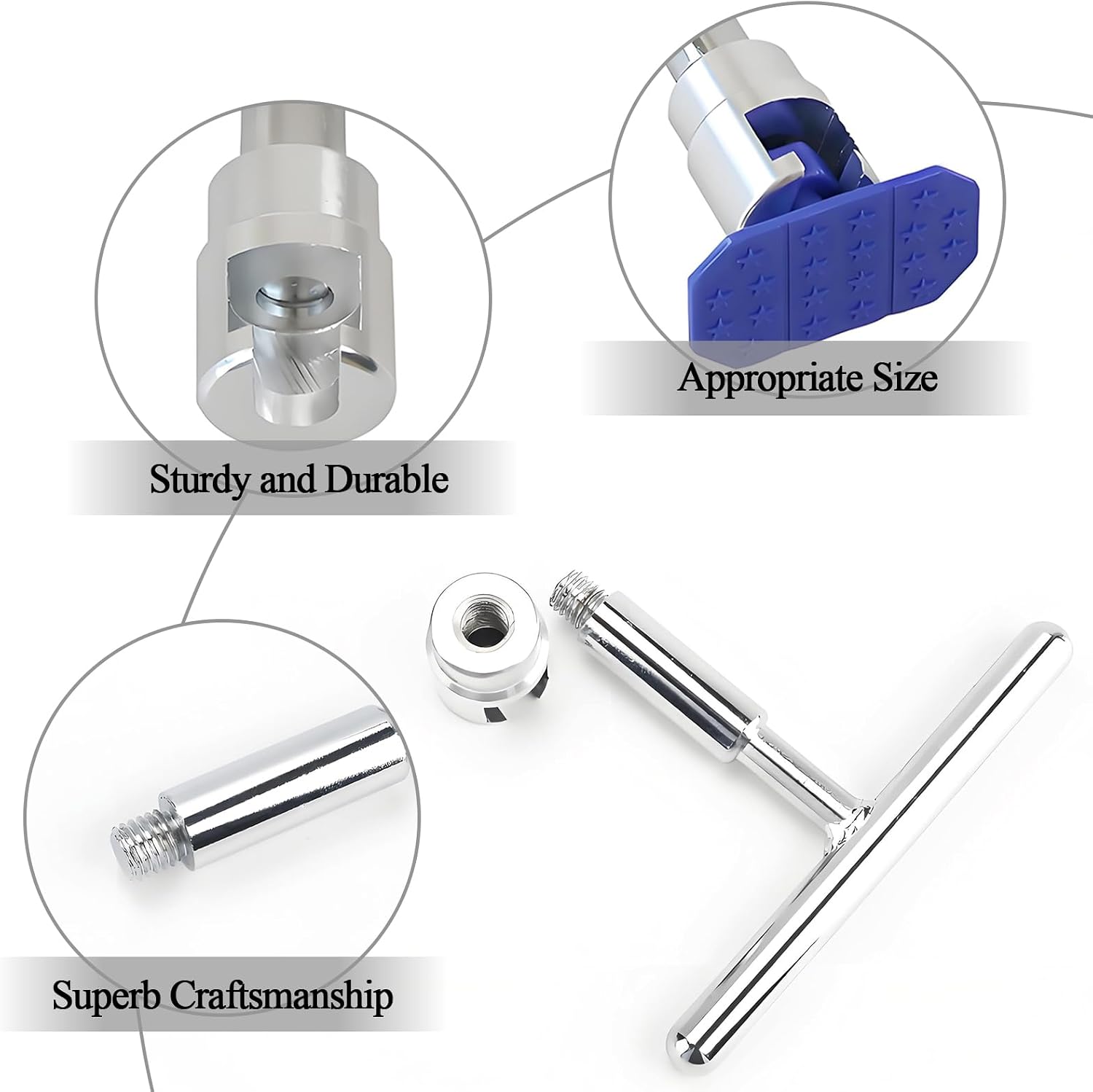 Huli 18 PCS Car Dent Puller Kit, Paintless Dent Repair Tools for Car Body