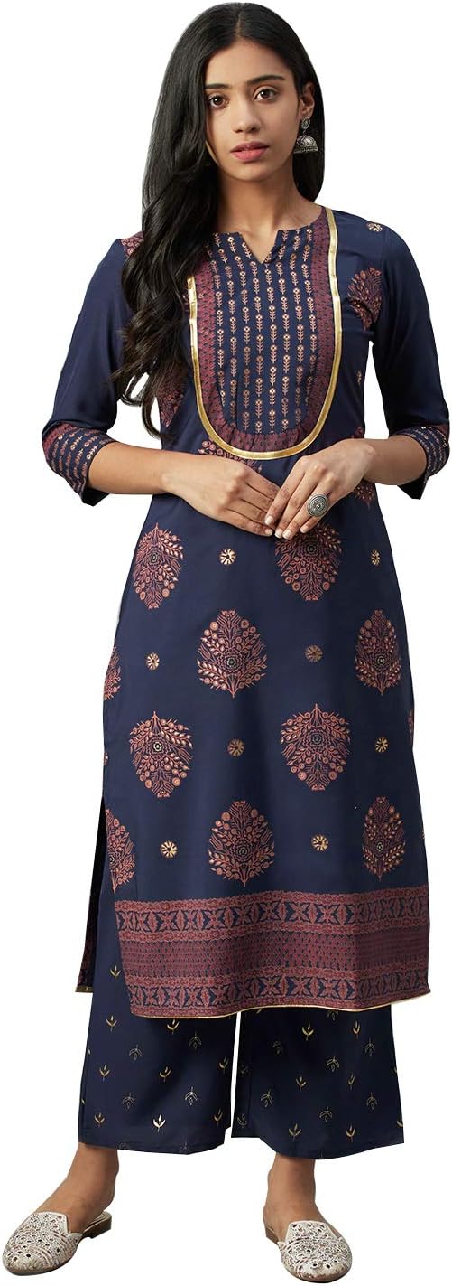 ZIYAAWomen's Crepe Salwar Suit Set