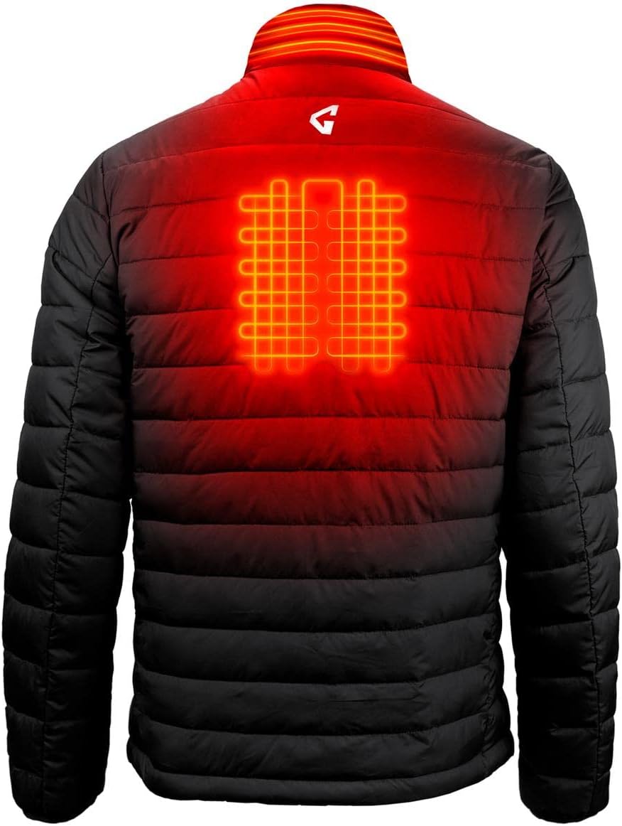 Gerbing 7V Men's Khione Jacket 2.0 — Heated Puffer Jacket for Men -Winter Apparel for Cold Temperature - 8 Hour Run Time