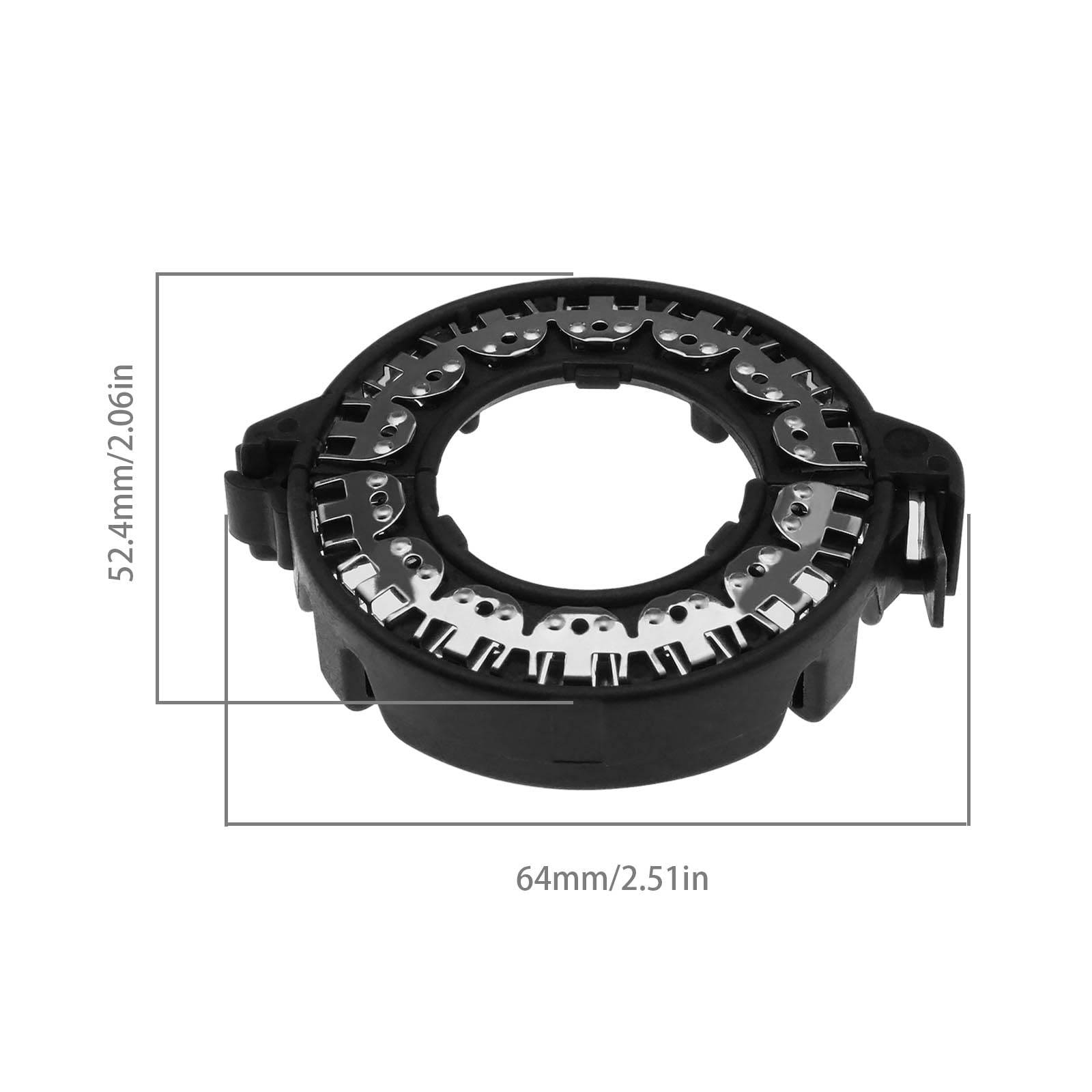 2 Piezas Retenedor de Bombilla de Faro HID Bombillas HID Adaptador de Portalámparas Soporte de Base Soporte de Retención de Xenón para D1S D2S D3S D4S Bombilla de Faro Negro