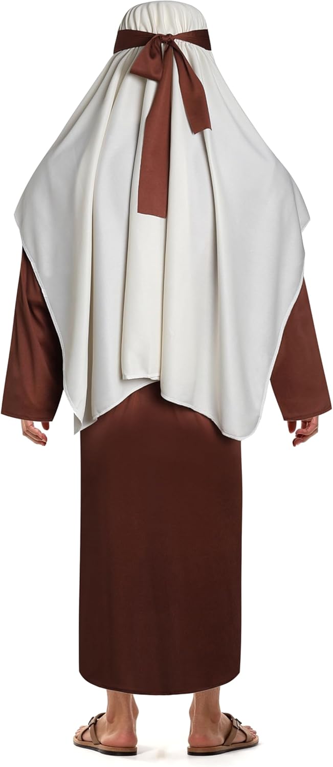 Adult Saint Joseph Costume Biblical Nativity Shepherd Outfit for Men Catholic Saint Halloween Costume - Image 3