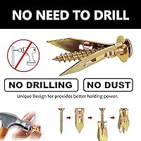 Vista 4 de Tornillos de anclajes autoperforantes, anclajes y tornillos para paneles de yeso autoperforantes, herramientas de reparación de anclaje para paneles