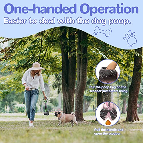 Pooper Scooper for Dogs, 17.7″ Long Handle Poop Scooper for One-Hand Use, Pet Pooper Scooper Foldable and Portable, Easy to Use on Grass, Dirt, Gravel – Green Pooper Scooper for Dogs, 17.7″ Long Handle Poop Scooper for One-Hand Use, Pet Pooper Scooper Foldable and Portable, Easy to Use on Grass, Dirt, Gravel – Green