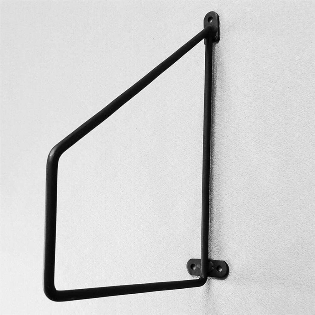 Floating Shelf Brackets Heavy Duty Metal Black Wall Shelf Bracket (Set of 2) Iron Floating Triangle Shelve Brackets Shelving Display Bracket for Bedroom,Living Room,Kitchen (Size : 10inch(25cm))