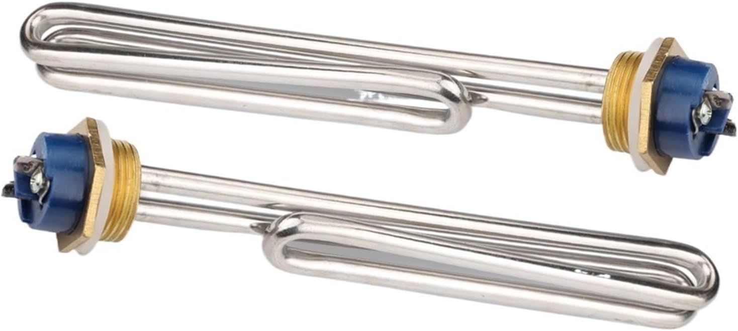 DN25 1 Inch Fold Solar Water Heater Pipe BSPT Thread Stainless Steel Heating Element 220V 4KW