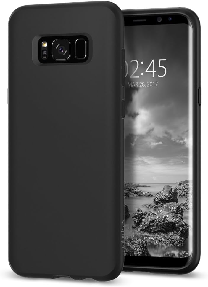 Spigen Liquid Crystal Designed for Samsung Galaxy S8 Plus Case (2017) - Matte Black