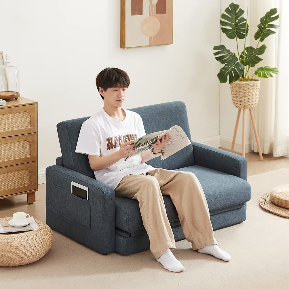 Amazon｜PEFEK ソファーベッド ソファー 2人掛け ローソファー 座椅子