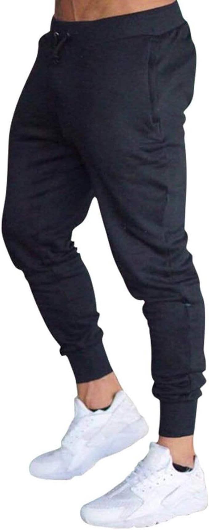 APOKIOG Pantalones deportivos para hombre, para correr, entrenamiento,  cintura elástica, cordón ajustable, pantalones largos casuales : Ropa,  Zapatos y Joyería - Amazon.com