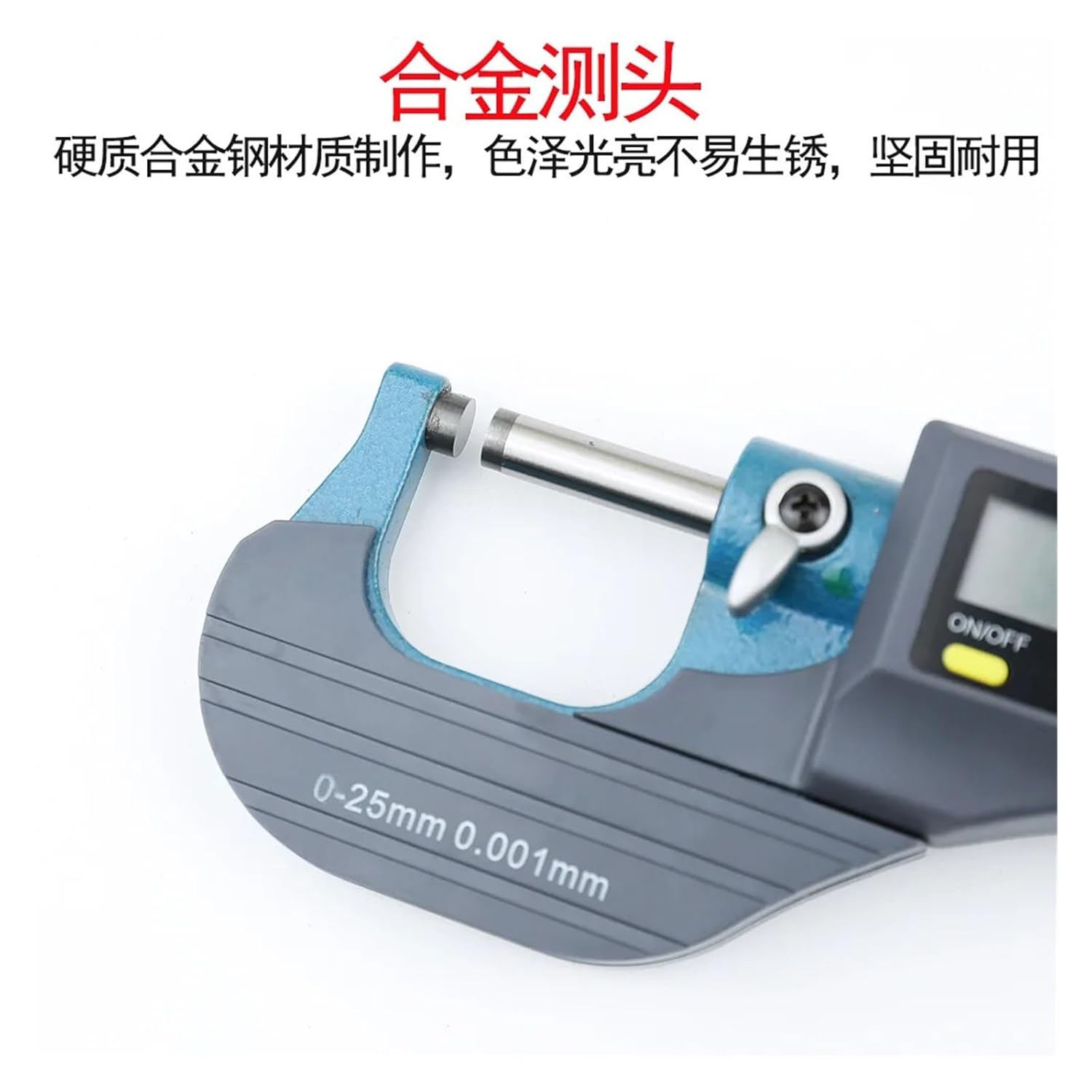 Digital Micrometer Outer Diameter 0-25mm Spiral Micrometer Digital Micrometer Outer Diameter Measuring Instrument