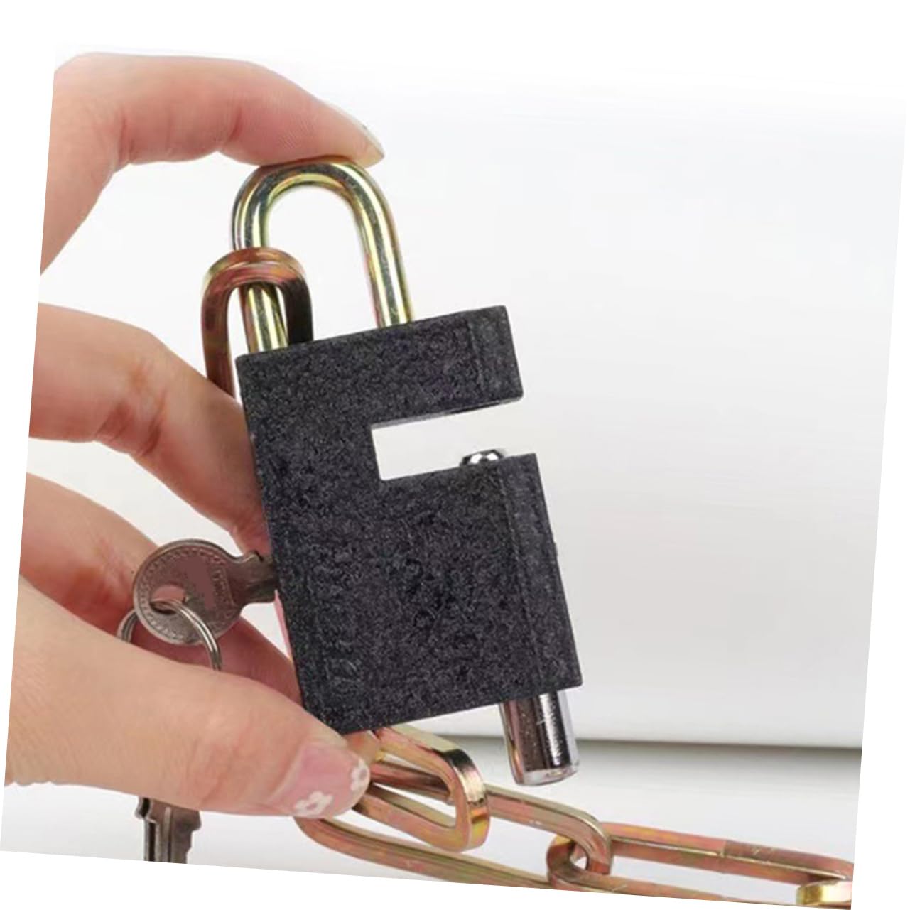 Catena Di Sicurezza Per Bici Blocco Antifurto Resistente Lucchetto Portatile Per Biciclette e Versatile e Adatto Per Attrezzature Sportive e Valigie