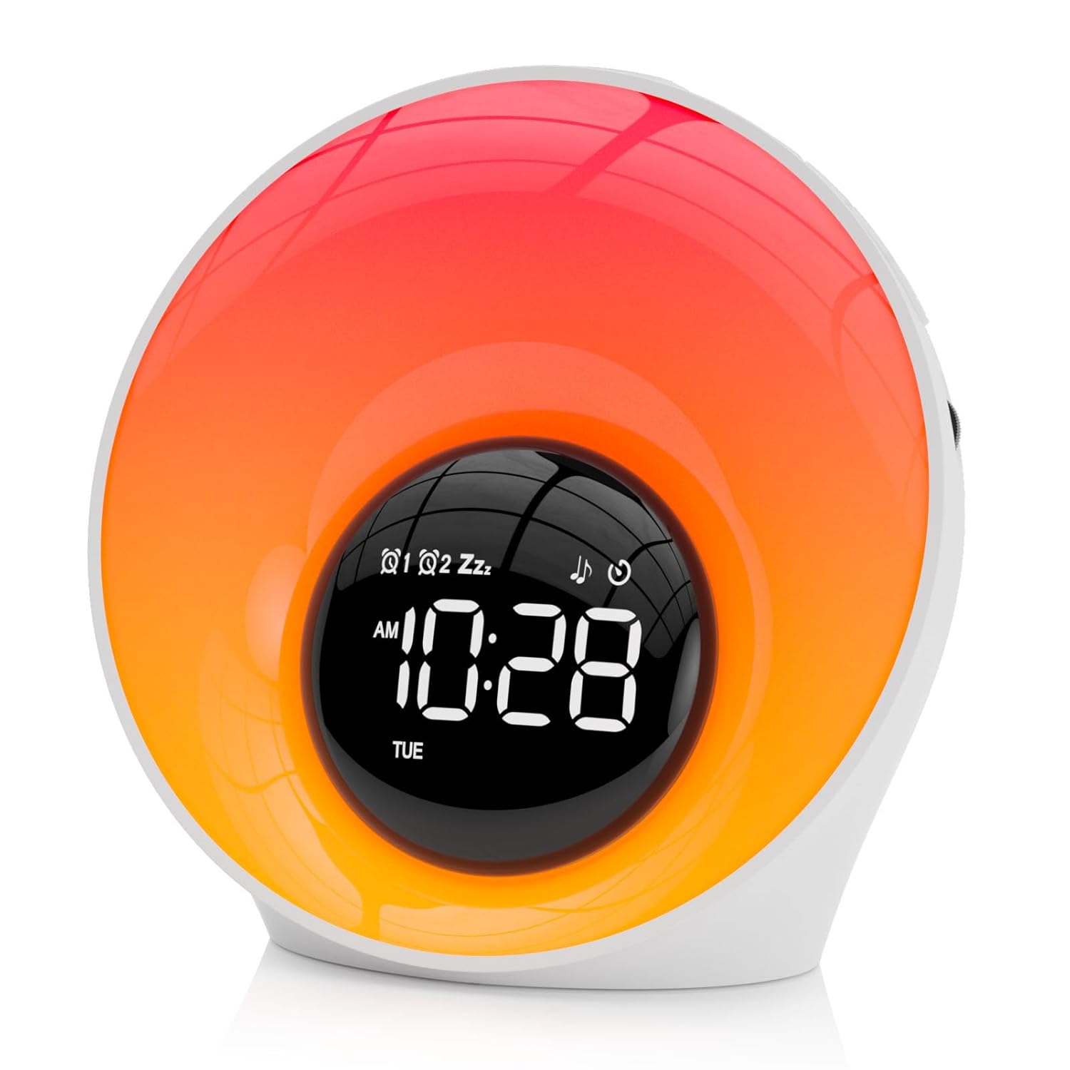 Wake Up Light Sunrise Alarm Clock - Sunrise Simulation White Noise Machine with 30 Soothing Sounds 14 Color
