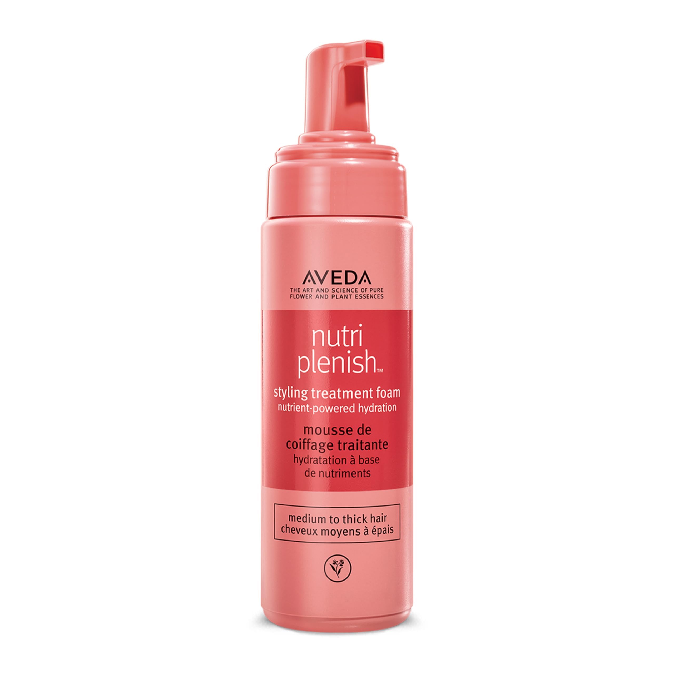 Aveda Nutriplenish Styling Treatment Foam | Soft Hold Styling Hair Foam for Medium to Thick Hair | Hydrates and Nourishes | 94% Naturally Derived*, 200ml