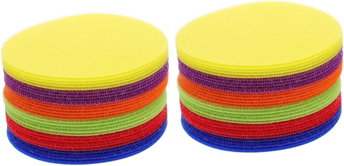 PRETYZOOM 144pcs Colorful Round Carpet Markers for Boys and Girls Bright Carpet Stickers for Preschool Kindergarten Classroom Adorable Positioning Decals Playthings for Development