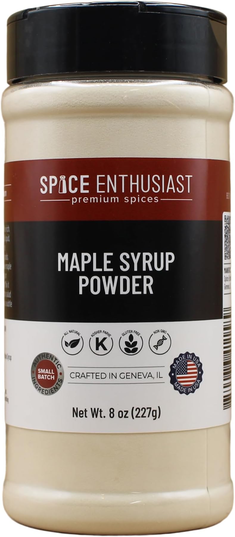Spice Enthusiast Maple Syrup Powder - 8 oz