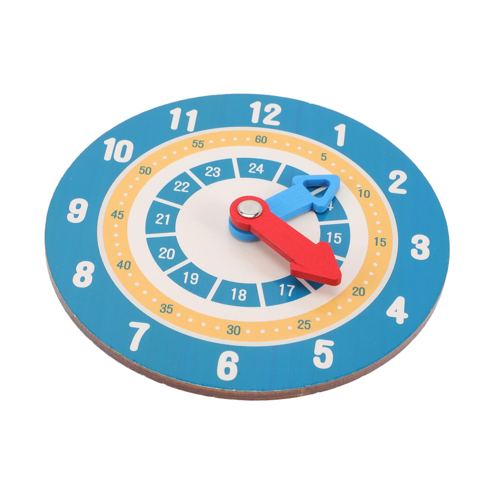ULDIGI Wooden Time Learning Clock Math Teaching Clock Kid Wooden Teaching Clock Math Addition Subtraction Learning Toy